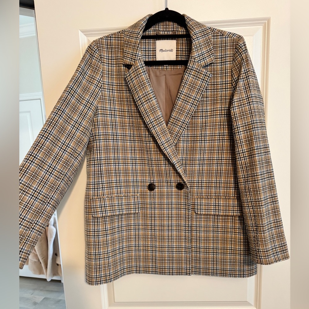 Madewell Prejean Plaid Blazer